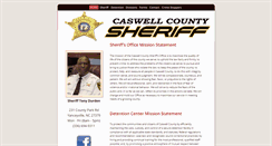 Desktop Screenshot of caswellcountysheriffsoffice.com
